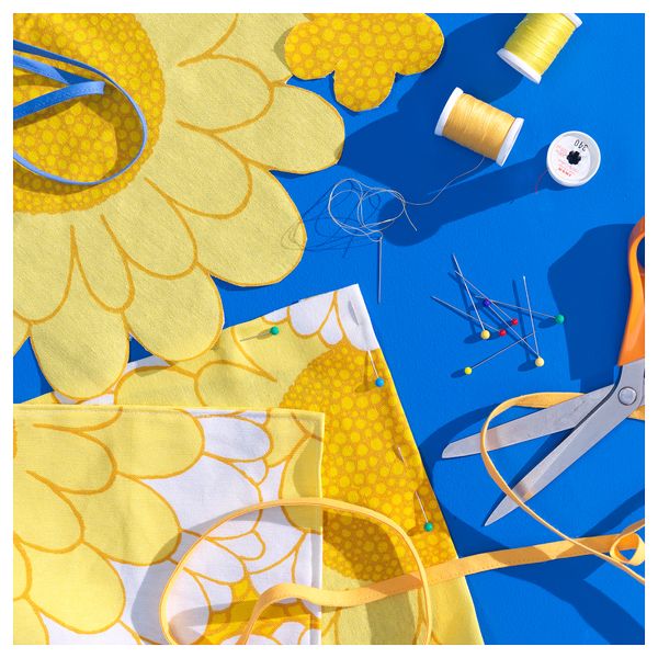 Отрез ткани, 150x300 см, желтый IKEA SANDETERNELL 705.564.11 - фото 3