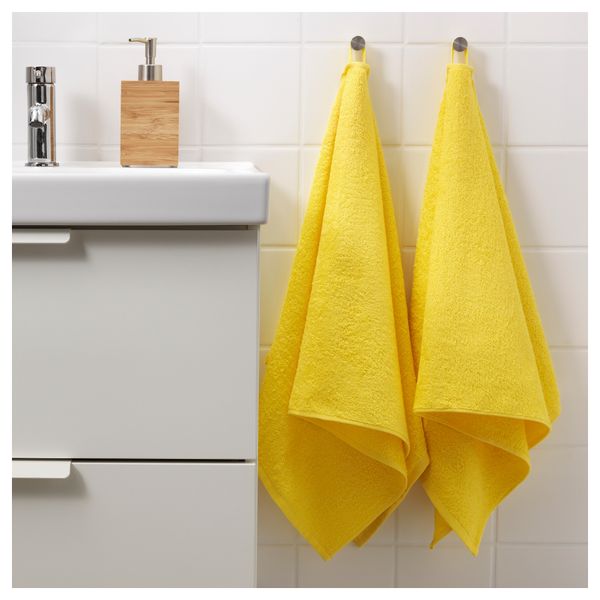 Полотенце ГЭРЕН, ярко-желтый (50x100 см) - фото 3