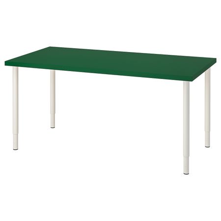 Стол, зеленый, белый 150x75 см IKEA LINNMON ЛИННМОН / OLOV ОЛОВ 593.355.29