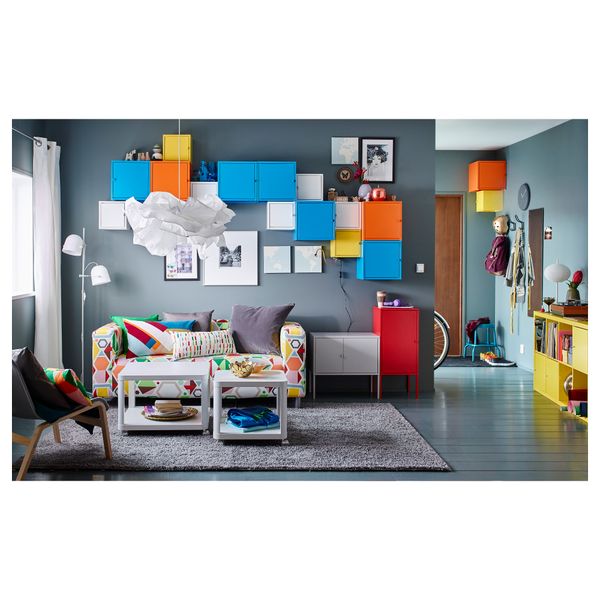 Шкаф ЛИКСГУЛЬТ, металлический, оранжевый (35x35 см) - фото 6