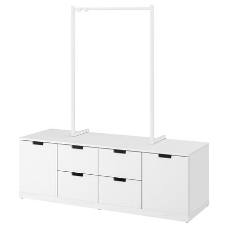 NORDLI Комод с 6 ящиками - белый 160x169 см