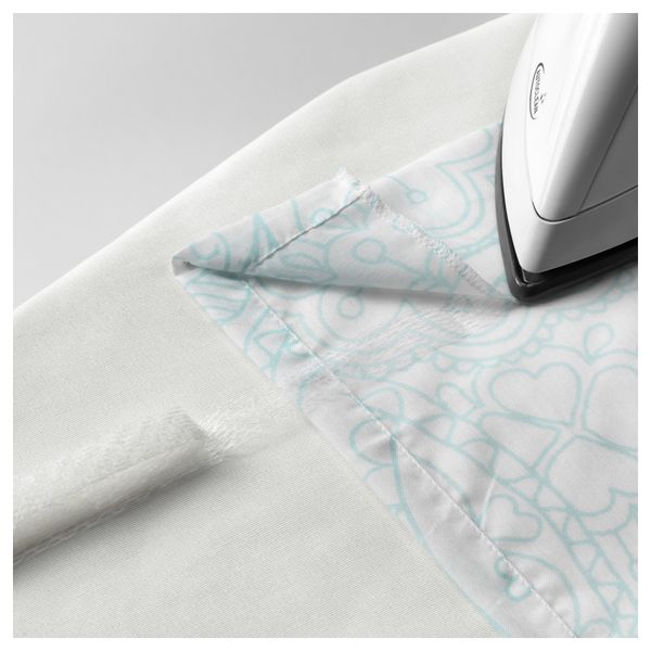 Гардины с прихватом, 1 пара ВЭНСКАПЛИГ, бирюзовый (120x300 см) - фото 4