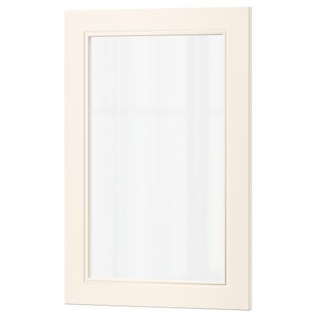 Стеклянная дверь ХИТАРП, белый с оттенком