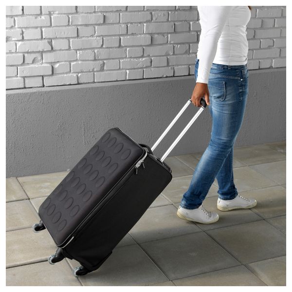 Чемодан на колесиках, складной УПТЭККА, темно-серый - фото 2