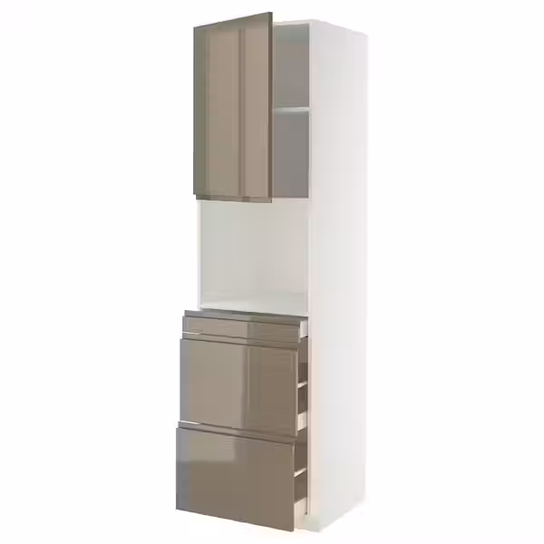 METOD / MAXIMERA Высокий шкаф д/СВЧ/дверца/3ящика - фото 1