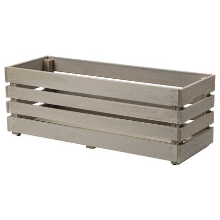 Ящик для цветов, для сада морилка/светло-серый 75x27 см IKEA STJÄRNANIS СТЭРНАНИС 005.053.02