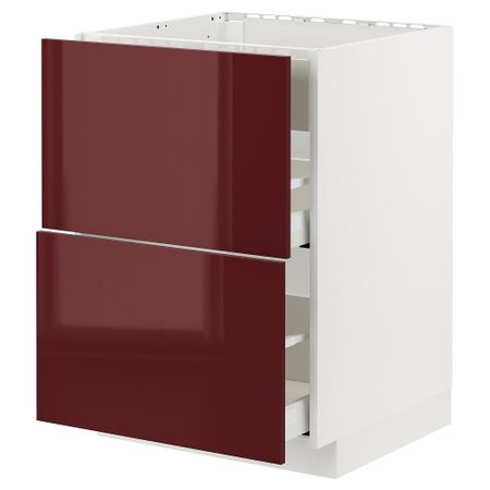 Шкаф для Варочная панели, вытяжка, ящик, 60x60 cm IKEA METOD МЕТОД, MAXIMERA МАКСИМЕРА 294.777.42