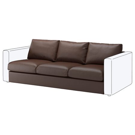 3-местная секция, Фарста темно-коричневый IKEA ВИМЛЕ 203.593.14