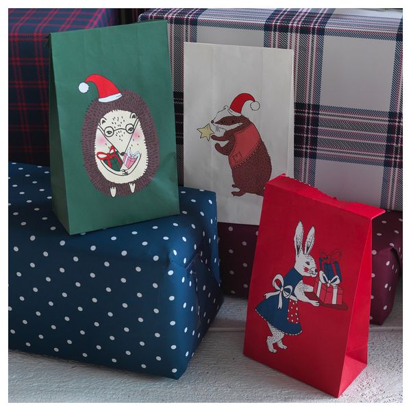 Мешочек для конфет ВИНТЕР 2018, животные (12x24 см) - фото 2