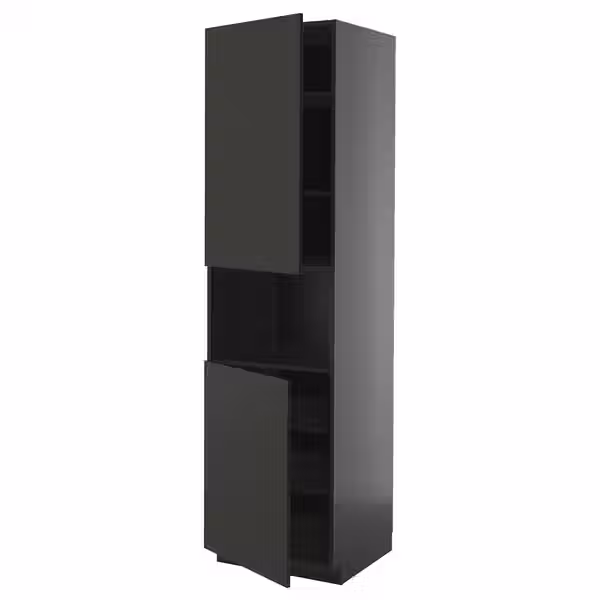 METOD Выс шкаф д/СВЧ/2 дверцы/полки - фото 1