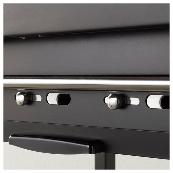 Угольный гриль КЛАСЕН, черный нержавеющ сталь - схема-чертеж с размерами