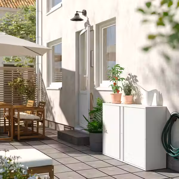 SUNDSÖ СУНДСЁ Шкаф - белый с оттенком для сада/для дома 60x35x86 см - фото 6