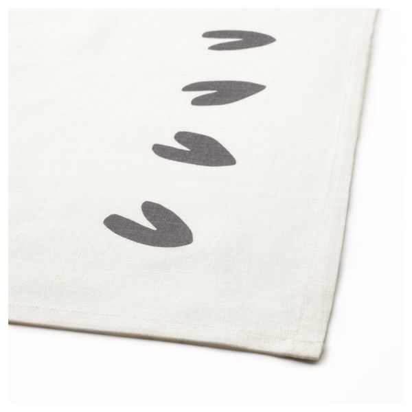 Скатерть ВИНТЕР 2016, белый, серый (145x320 см) - схема-чертеж с размерами