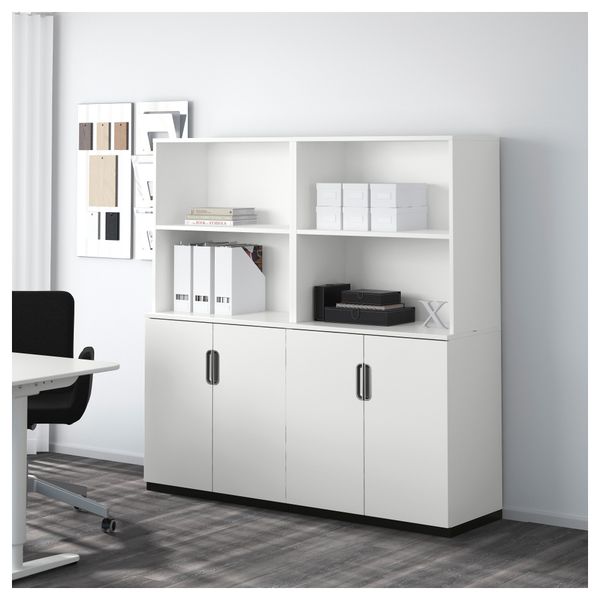 Комбинация для хранения с дверцами ГАЛАНТ, белый (160x160 см) - фото 2