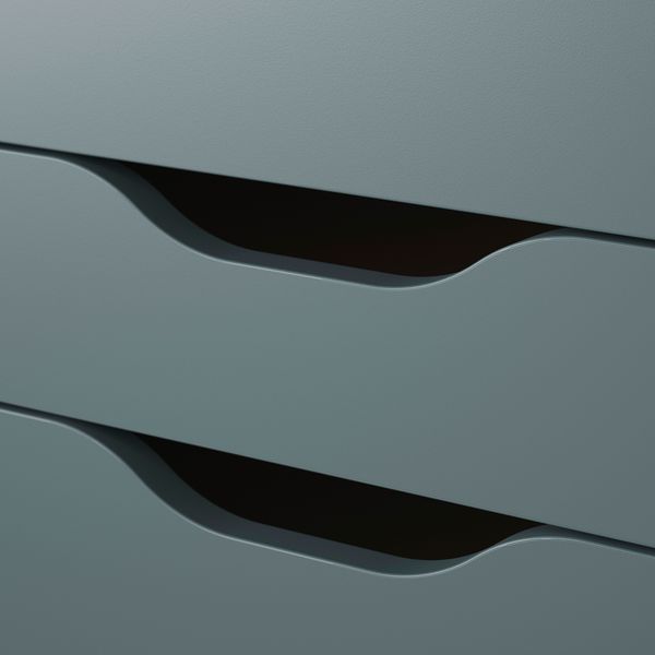 Тумба с ящиками на колесах, серо-бирюзовый, 67x66 см IKEA ALEX АЛЕКС 504.834.49 - фото 4