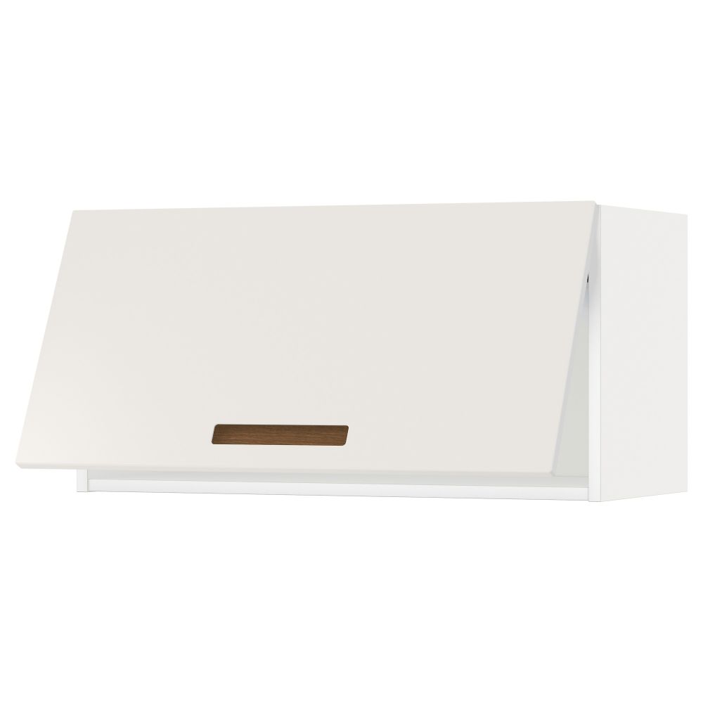 Горизонтальный навесной шкаф МЕТОД, белый, Мэрста белый - схема-чертеж с размерами
