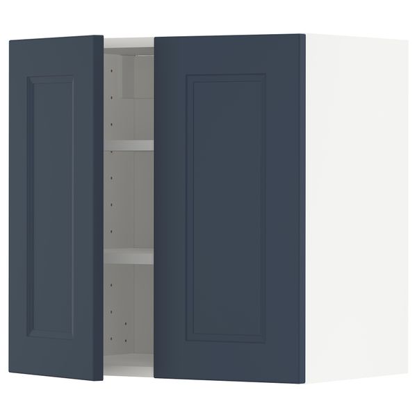 Навесной шкаф с полками, 2 дверцы IKEA METOD МЕТОД 894.633.70 - фото 1