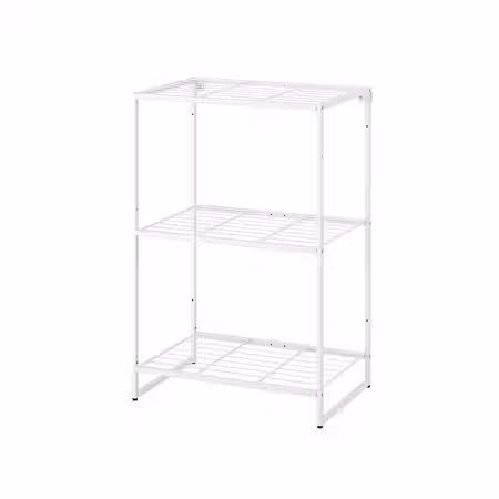 JOSTEIN Стеллаж - д/дома/улицы/проволочный белый 61x40x90 см