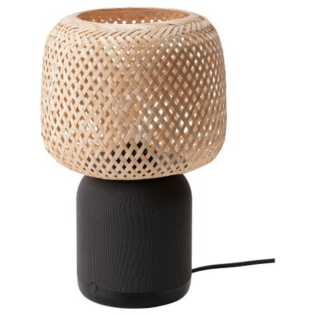 Лампа, динамик Wi-Fi, абажур бамбук IKEA SYRLIG СИРЛИГMFONISK 195.305.61