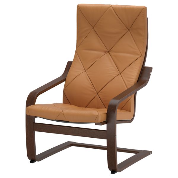 Кресло ПОЭНГ, коричневый, Сеглора естественный - фото 1