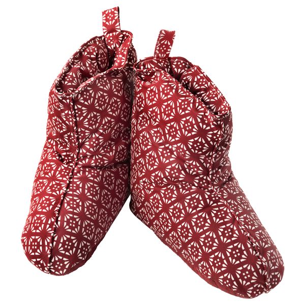 Тапочки ВИНТЕР 2016, красный/белый - схема-чертеж с размерами