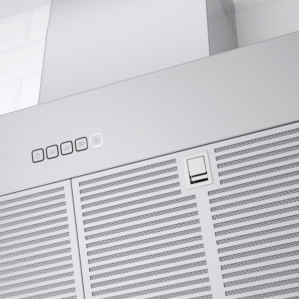 Колпак вытяжного шкафа стенного крепл, цвет нержавеющей стали IKEA BEMÖTA БЕМОТА 703.939.71 - фото 9