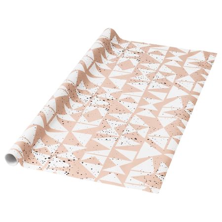 Рулон оберточной бумаги ЛАНКМОЙ, белый, розовый (3.0x0.7 м)