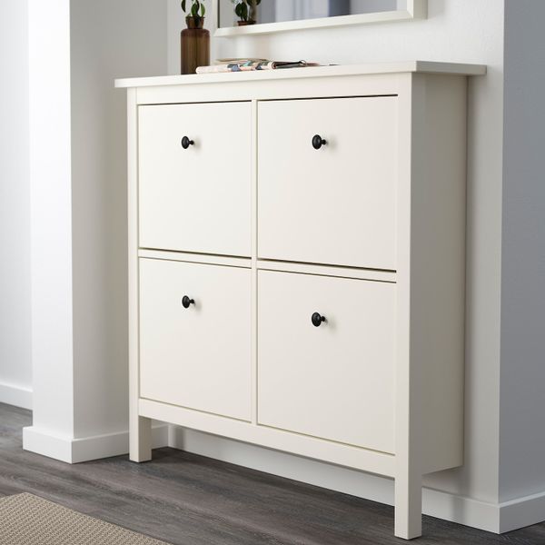 Галошница, 4 отделения, белый 107x22x101 см IKEA HEMNES ХЕМНЭС 803.754.34 - фото 5