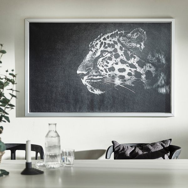 Картина с рамой, Гепард/цвет алюминия 118x78 см IKEA BJÖRKSTA БЬЁРКСТА 294.163.29 - фото 2