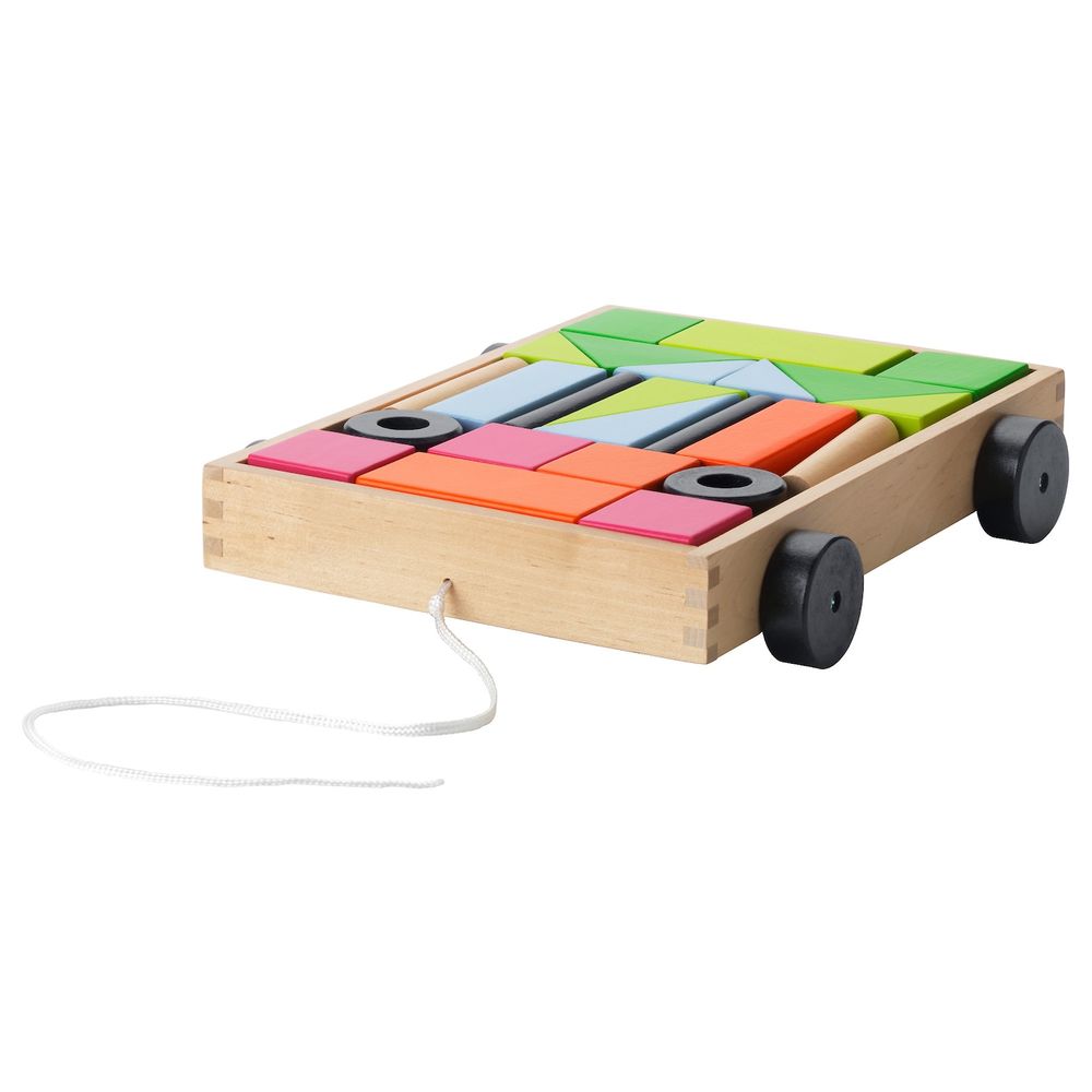 24 кубика с тележкой IKEA MULA МУЛА 604.521.31 - фото 1