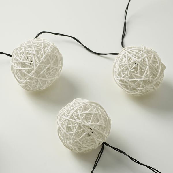 Гирлянда, 12 светодиодов, с батарейным питанием, белый IKEA SOLVINDEN 705.706.00 - фото 3