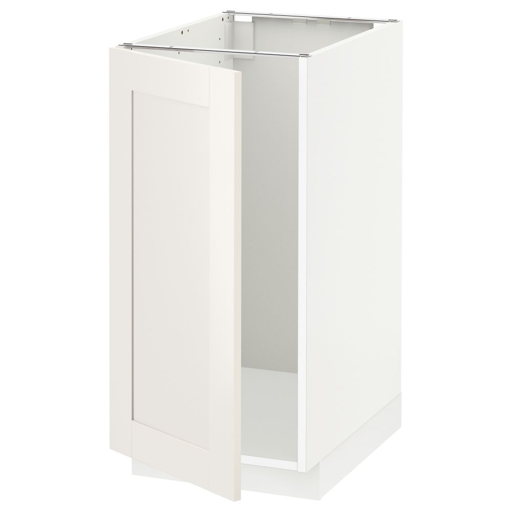 Напольный шкаф для мойки, мусорных контейнер МЕТОД, белый, Сэведаль белый (40x60 см) - схема-чертеж с размерами