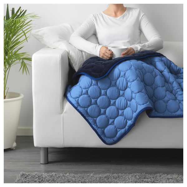 Покрывало ИКЕА ПС 2017, синий (150x280 см) - фото 2