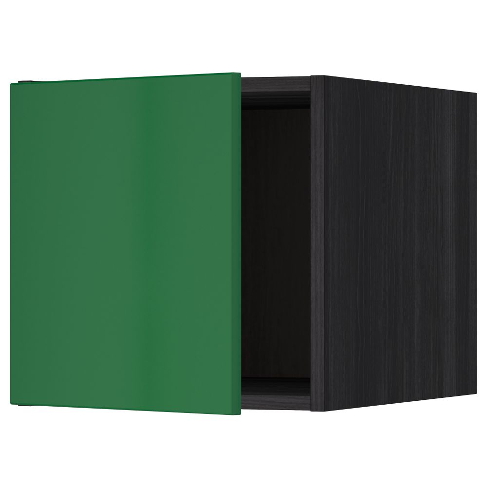 Верхний шкаф МЕТОД, черный, Флэди зеленый (40x40 см) - схема-чертеж с размерами