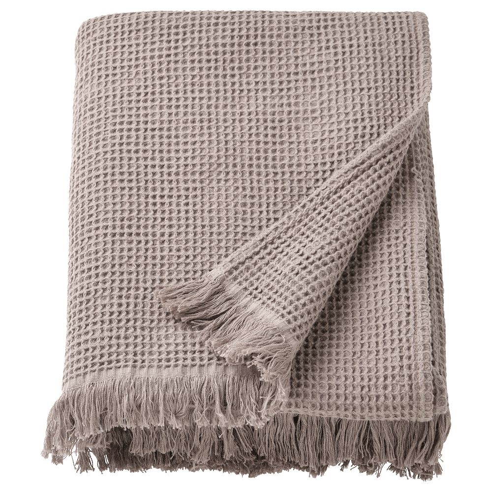 Простыня банная, 100x150 см, светло-серый-коричневый IKEA VALLASÅN ВАЛЛАСОН 205.021.28 - фото 1