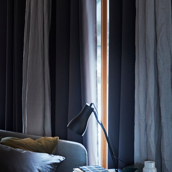 Гардины, блокирующие свет, 2 шт., серый 145x300 см IKEA HILLEBORG ХИЛЛЕБОРГ 904.250.37 - фото 7