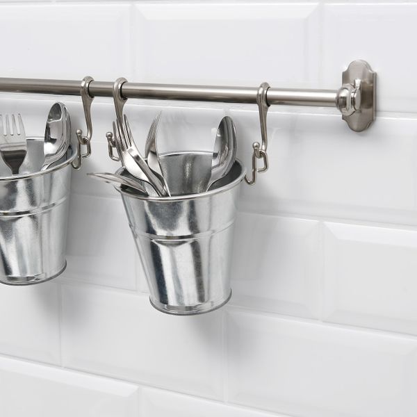 Рейлинг, никелированный 79 см IKEA FINTORP ФИНТОРП 203.813.48 - схема-чертеж с размерами