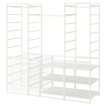 JONAXEL Гардероб, комбинация - белый 173x51x173 см