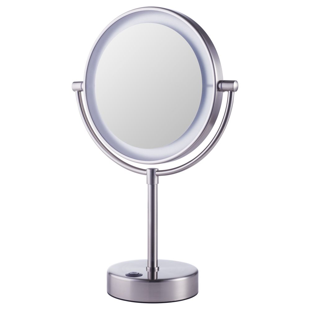 Зеркало с подсветкой КАЙТУМ, с батарейным питанием (20 см) - схема-чертеж с размерами