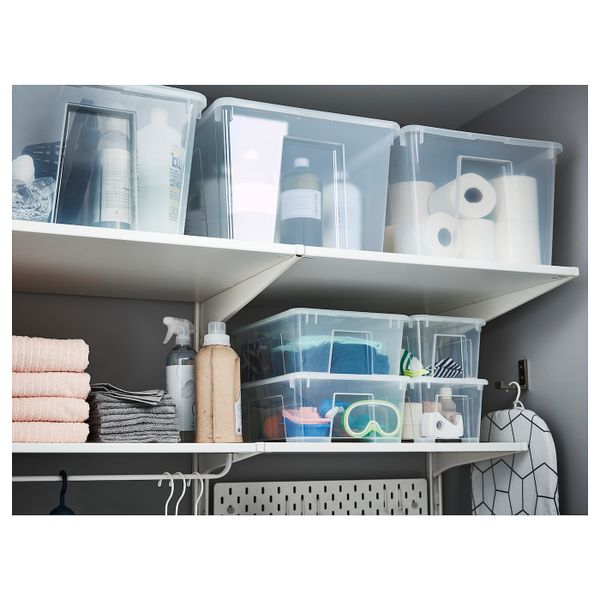 Крышка для контейнера 11/22 л, прозрачный IKEA SAMLA САМЛА 901.992.04 - фото 3