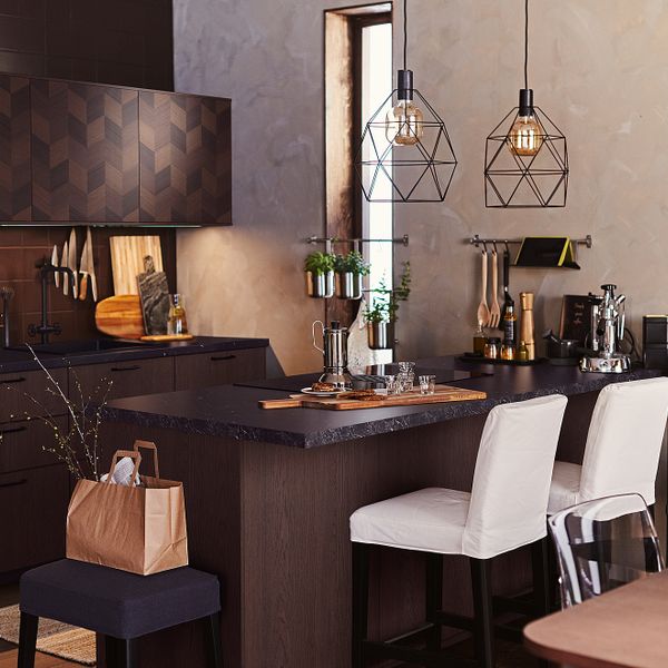 Дверь, коричневый с рисунком, 40x80 см IKEA HASSLARP ХАСЛАРП 904.047.80 - схема-чертеж с размерами