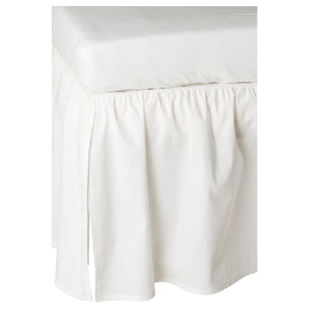 Подзор для кроватки ЛЕН, белый (60x120 см)