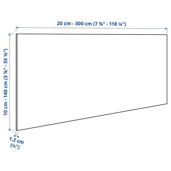 IKEA, дополнительный ракурс - схема-чертеж с размерами
