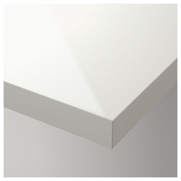 Столешница ЛИННМОН, глянцевый, белый (150x75 см) - схема-чертеж с размерами