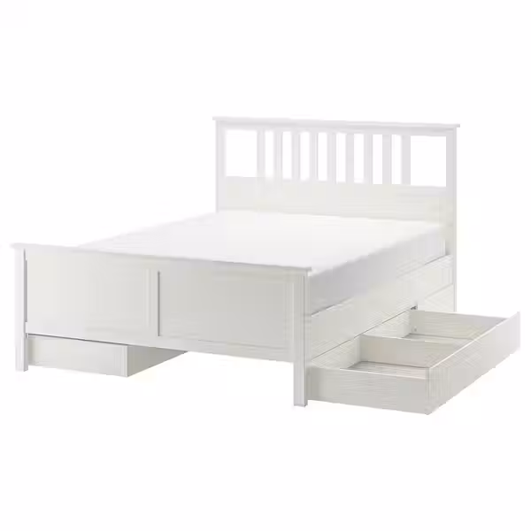 HEMNES Каркас кровати с 4 ящиками - фото 1