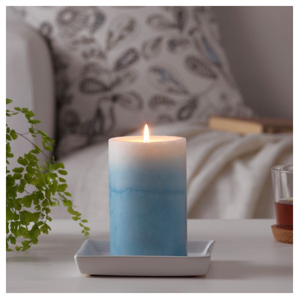 Формовая свеча, ароматическая ЭСТИМЕРА, Цветущий жасмин, синий (14 см) - схема-чертеж с размерами