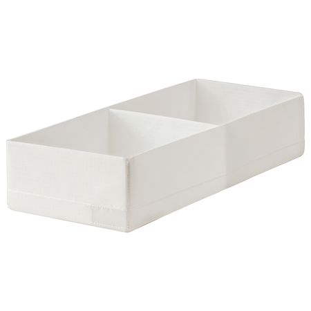 Ящик с отделениями, белый 20x51x10 см IKEA STUK СТУК 204.744.32