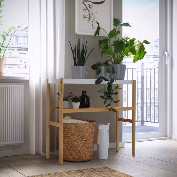 SATSUMAS Пьедестал для цветов - бамбук/белый 70 см - схема-чертеж с размерами