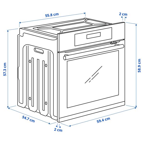 IKEA, дополнительный ракурс - схема-чертеж с размерами