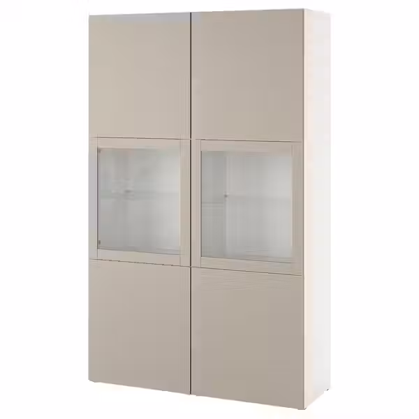 BESTÅ Комбинация д/хранения+стекл дверц - фото 1